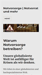 Mobile Screenshot of notvorsorge.de
