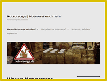 Tablet Screenshot of notvorsorge.de